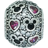 (RETIRED) DANISH Disney Sparkling Mickey and Minnie Hearts Bead (RETIRED) DANISH Disney Sparkling Mickey and Minnie Hearts Bead