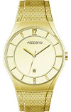 Mizzano Mens Watch Gold Plated with Mesh Bracelet