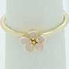 (RETIRED) DANISH 14ct Gold Cherry Blossom Pink Enamel Ring