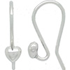 (RETIRED) DANISH Silver Compose Earring Hooks with Heart