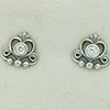 (RETIRED) DANISH Silver Princess Stud Earrings w Cubic Zirconia (RETIRED) DANISH Silver Princess Stud Earrings w Cubic Zirconia