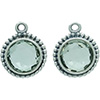 (RETIRED) Silver Compose Earrings with Green Quartz