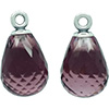 (RETIRED) Silver Compose Purple Faceted Murano Glass