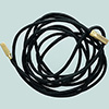 (RETIRED) DANISH Black Leather String With 14ct Gold Ends (RETIRED) DANISH Black Leather String With 14ct Gold Ends