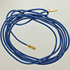 (RETIRED) DANISH 100cm Blue Cotton String With 14ct Gold Ends