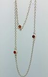 (RETIRED) DANISH Silver Necklace Garnet Carnelian Orange MoonS (RETIRED) DANISH Silver Necklace Garnet Carnelian Orange MoonS