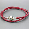 (RETIRED) DANISH Pink Mix Double Woven Leather Bracelet
