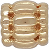 (RETIRED) DANISH 14ct Gold Bead Raised beads crimped edges