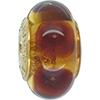 (RETIRED) Murano Glass Mystic Bead with 14ct Gold - Brown (RETIRED) Murano Glass Mystic Bead with 14ct Gold - Brown