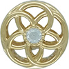 (RETIRED) DANISH 14ct Gold Loving Bloom Openwork Charm (RETIRED) DANISH 14ct Gold Loving Bloom Openwork Charm