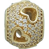 (RETIRED) DANISH 14ct Gold Tumbling Hearts Openwork Charm (RETIRED) DANISH 14ct Gold Tumbling Hearts Openwork Charm
