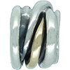 (RETIRED) DANISH Silver and 14ct Gold Russian Rings (RETIRED) DANISH Silver and 14ct Gold Russian Rings