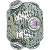 (RETIRED) DANISH Gem Bead with Pink CZ (RETIRED) DANISH Gem Bead with Pink CZ