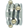 (RETIRED) DANISH Wavy Bands with Gold Beads (RETIRED) DANISH Wavy Bands with Gold Beads