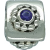 (RETIRED) DANISH Gem Bead with Amethyst CZ (RETIRED) DANISH Gem Bead with Amethyst CZ