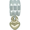 (RETIRED) DANISH Hanging Silver and Gold Heart (RETIRED) DANISH Hanging Silver and Gold Heart
