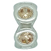 (RETIRED) DANISH Gem Bead with Champagne Cubic Zirconia (RETIRED) DANISH Gem Bead with Champagne Cubic Zirconia