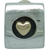 (RETIRED) DANISH Bead with Gold Love Hearts (RETIRED) DANISH Bead with Gold Love Hearts