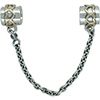 (RETIRED) DANISH Silver Security Chain with 14ct Gold (RETIRED) DANISH Silver Security Chain with 14ct Gold