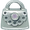 (RETIRED) DANISH Handbag with Pink CZ (RETIRED) DANISH Handbag with Pink CZ