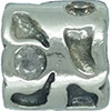 (RETIRED) DANISH Gem Bead with Champagne CZ. (RETIRED) DANISH Gem Bead with Champagne CZ.