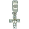 (RETIRED) DANISH Gem Bead and drop Cross with Cubic Zirconia (RETIRED) DANISH Gem Bead and drop Cross with Cubic Zirconia