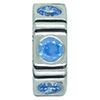 (RETIRED) DANISH Gem Bead with Blue Cubic Zirconia (RETIRED) DANISH Gem Bead with Blue Cubic Zirconia