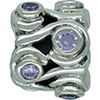 (RETIRED) DANISH Gem Bead with Amethyst CZ (RETIRED) DANISH Gem Bead with Amethyst CZ
