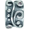 (RETIRED) DANISH silver Clip with Pink Zirconia (RETIRED) DANISH silver Clip with Pink Zirconia