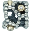 (RETIRED) DANISH Silver and 14ct Bead with Diamonds (RETIRED) DANISH Silver and 14ct Bead with Diamonds