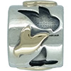 (RETIRED) DANISH Silver and 14ct Gold Love Birds (RETIRED) DANISH Silver and 14ct Gold Love Birds