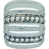 (RETIRED) DANISH Silver Clip Crazy Plain and Beads Bars (RETIRED) DANISH Silver Clip Crazy Plain and Beads Bars