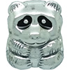 (RETIRED) DANISH Silver Bead Panda with Black Enamel (RETIRED) DANISH Silver Bead Panda with Black Enamel
