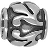 (RETIRED) DANISH Silver Bead with Leaves Charm (RETIRED) DANISH Silver Bead with Leaves Charm