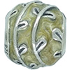 (RETIRED) Silver Bead Fantasy Vines with Beige Enamel (RETIRED) Silver Bead Fantasy Vines with Beige Enamel