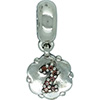(RETIRED) DANISH Silver Bead Hanging Number 2 in Garnets (RETIRED) DANISH Silver Bead Hanging Number 2 in Garnets
