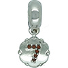 (RETIRED) DANISH Silver Bead Hanging Number 7 in Garnets (RETIRED) DANISH Silver Bead Hanging Number 7 in Garnets