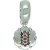 (RETIRED) DANISH Silver Bead Hanging Number 8 in Garnets (RETIRED) DANISH Silver Bead Hanging Number 8 in Garnets