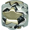 (RETIRED) DANISH Silver and 14ct Gold Bead Golden Stars (RETIRED) DANISH Silver and 14ct Gold Bead Golden Stars
