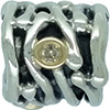 (RETIRED) DANISH Silver and 14ct Gold Bead with Diamonds (RETIRED) DANISH Silver and 14ct Gold Bead with Diamonds