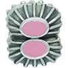 (RETIRED) DANISH Silver Clip with Pink Enamel (RETIRED) DANISH Silver Clip with Pink Enamel