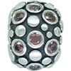 (RETIRED) DANISH Silver Clip with Light Rose CZ (RETIRED) DANISH Silver Clip with Light Rose CZ