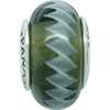 (RETIRED) Murano Glass Bead Grey and White (RETIRED) Murano Glass Bead Grey and White