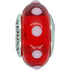 (RETIRED) Murano Glass Bead Red with Pink Balls (RETIRED) Murano Glass Bead Red with Pink Balls
