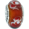 (RETIRED) Murano Glass Bead Flowers for You Brown