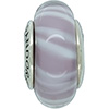 (RETIRED) DANISH Murano Glass Bead Candy Stripes Pink (RETIRED) DANISH Murano Glass Bead Candy Stripes Pink