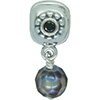 (RETIRED) DANISH Sterling Silver Clip with hanging Pearl (RETIRED) DANISH Sterling Silver Clip with hanging Pearl