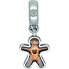 (RETIRED) DANISH Hanging Gingerbread Man Brown Enamel (RETIRED) DANISH Hanging Gingerbread Man Brown Enamel
