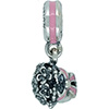 (RETIRED) Hanging Bridal Bouguet Charm Pink Enamel (RETIRED) Hanging Bridal Bouguet Charm Pink Enamel