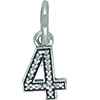 (RETIRED) DANISH "4" Hanging Charm (RETIRED) DANISH "4" Hanging Charm